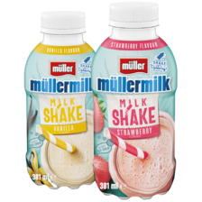 Mullermilk milkshakes